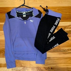 PINK Campus 1/4 Zip & Legging Set